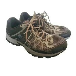 𝅺Columbia Men's Black/Gray Techlite Omni-Grip Running Trail Shoes